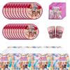 51Pcs Roblox Supplies Tableware Include Tablecloth Paper Plate Paper Cup Napkin