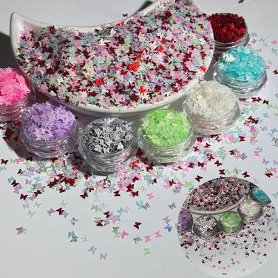 Reflective Diamond Butterfly Nail Art Sequins