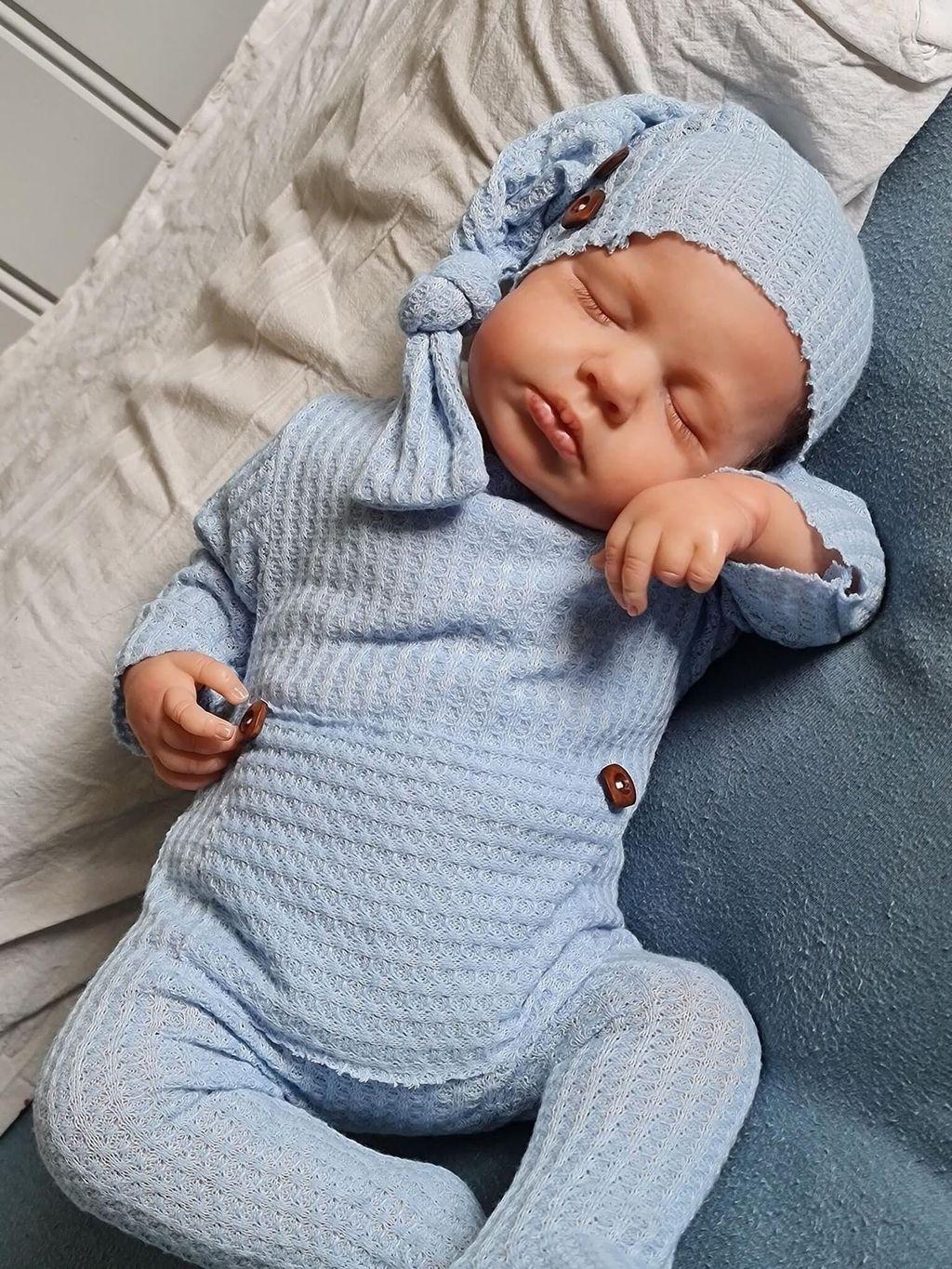 

Silicone Reborn Baby Doll 49cm Realistic Toy For Collectors And Gift Recipients