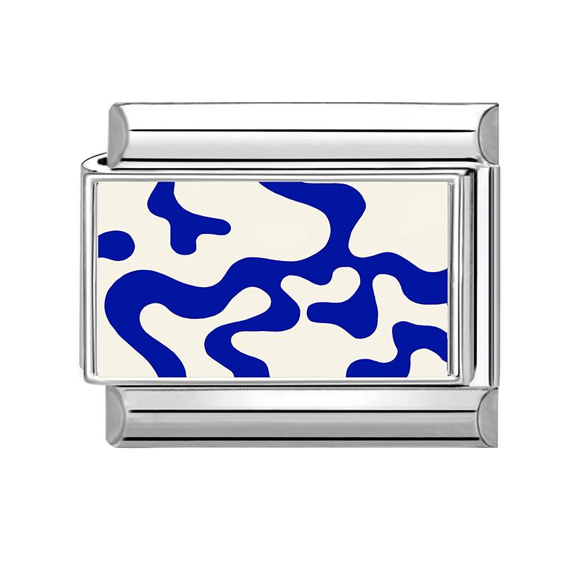 Fashion Blue Ocean Series Star Butterfly Whale Ship Italian Charm Links Fit 9mm Stainless Steel Bracelet Women DIY Making Gifts