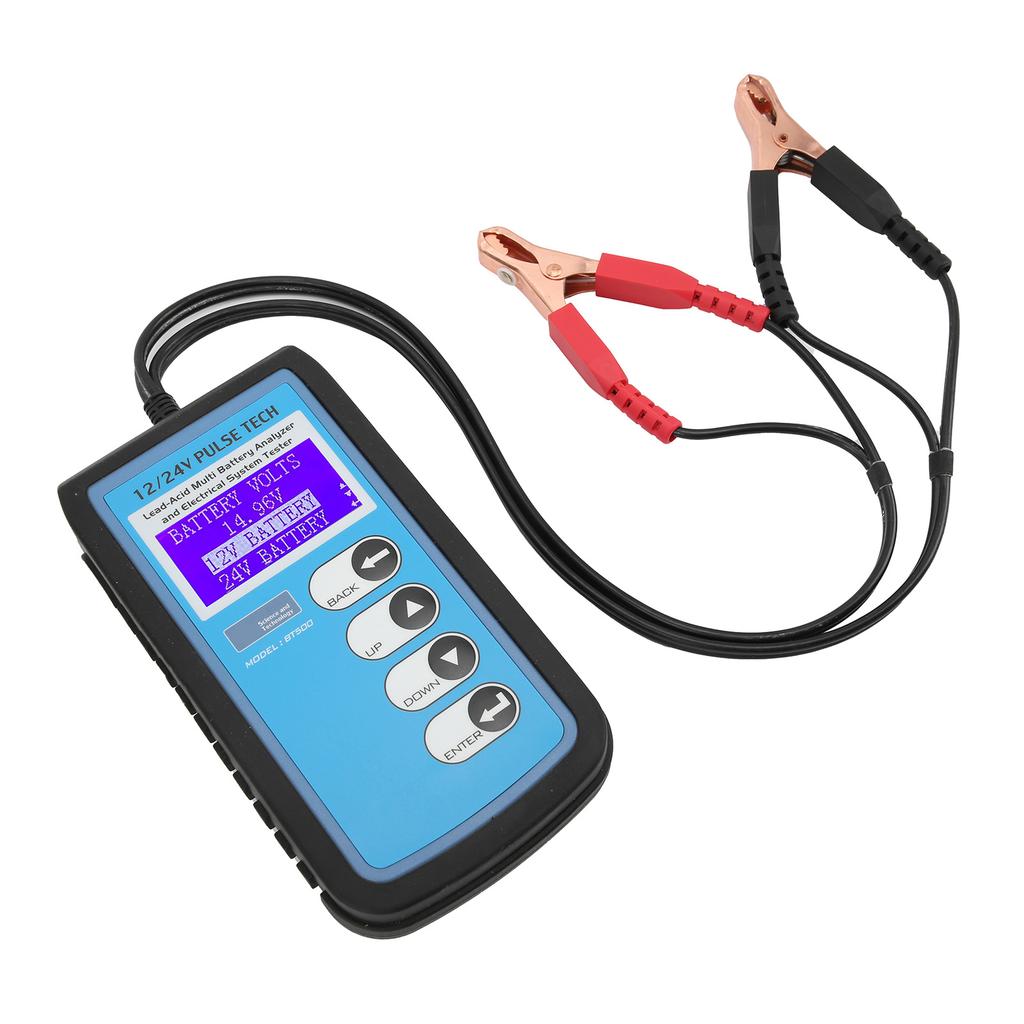 12V 24V Battery Tester BT500 Cranking and Charging System Analyzer for CCA DIN IEC EN JIS