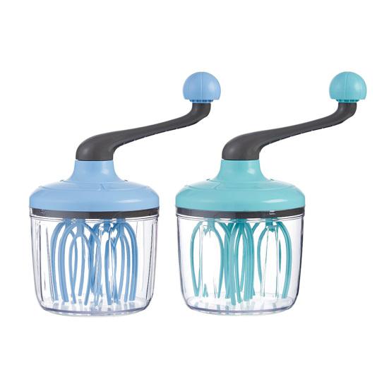 Yousheng Manueller Schneebesen Halbautomatischer Rotierender Eierschläger für Sahne Baiser Eiermixer Müheloses Küchenwerkzeug zum Backen Mischen