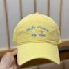 Spring And Summer Cartoon Flower Embroidery Cap Sunscreen Sunshade Soft Top Cute Face Small Baseball Cap Female