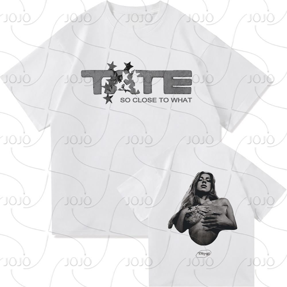 Tate McRae Tak blízko k čemu Tričko 2025 Koncert Pánské/dámské Oblečení Retro Harajuku Vysoce kvalitní Oblečení Trička Dárky ke dni