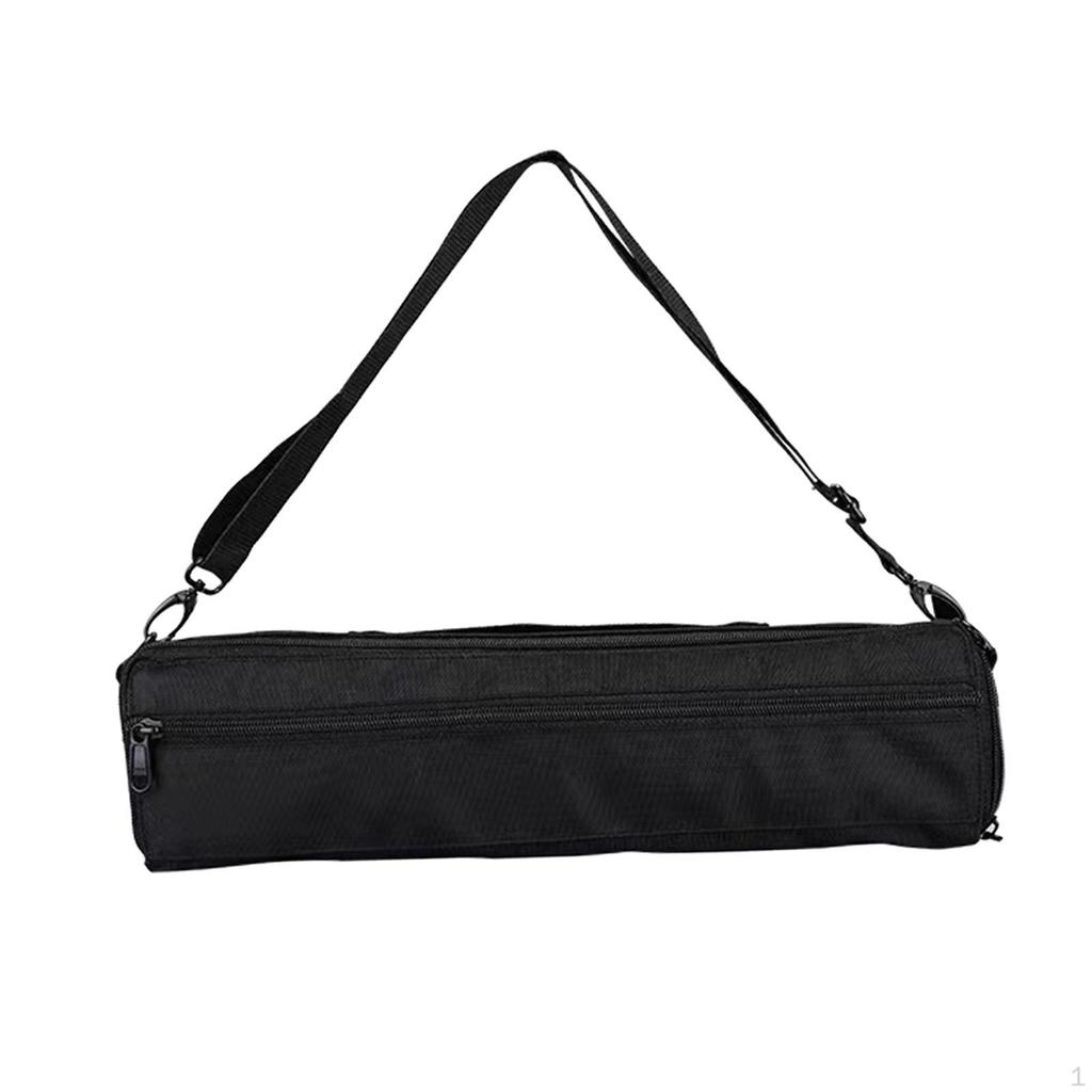Flute Carry Case Protect Bag Canvas Lightweight Plush Inside Adjustable Strap for Musical