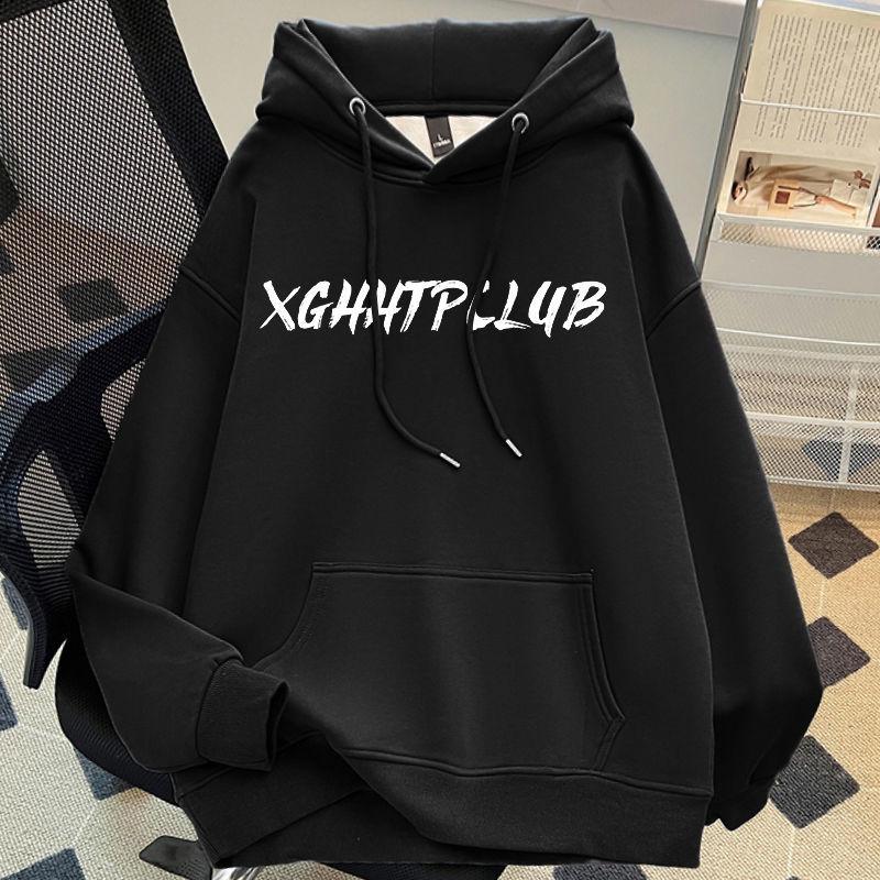 Women's Oversized Fleece-Lined Hoodie: American-Style, Thick, Warm, Long-Sleeve Jacket