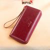 Women's RFID Anti-Theft Long Wallet - Clutch Purse, Coin Pouch & Card Holder