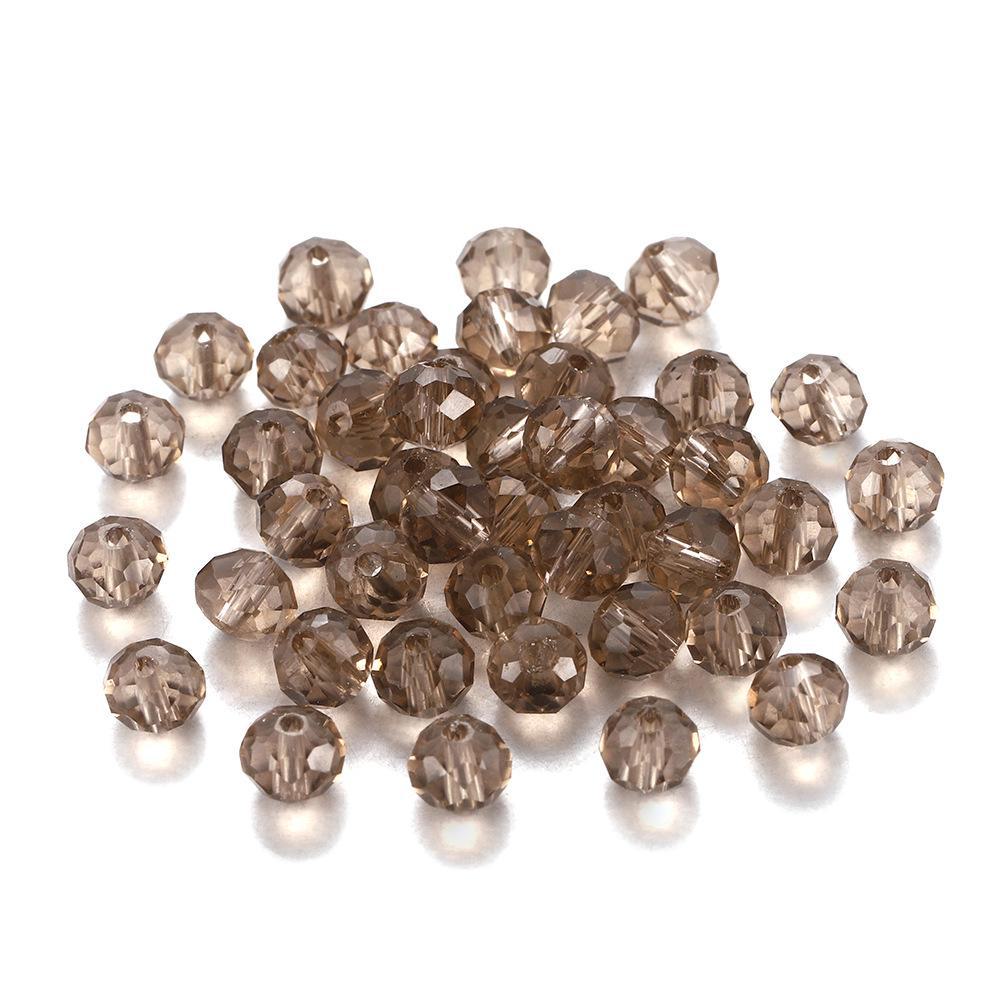 DIY Jewelry Craft Kit: Transparent 3-8mm Glass Beads, Rice, Diamond, Crystal Cuts, Lantern Shapes, Spacer Beads - Perfect For Accessory Making
