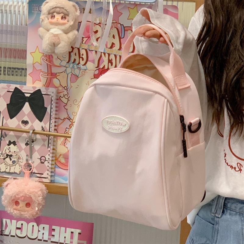 School bag new high value fresh sweet candy color multi-purpose backpack girl light travel backpack