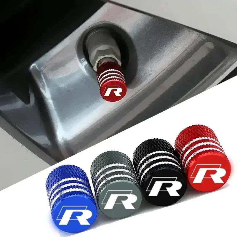 Voor VW VOLKSWAGEN 2026 Nieuw voor Volkswagen 4 Stuks Auto Wielen Band Ventielsteel Dop Cover Rline R Golf 4 5 7 Jetta CC Tiguan Touran Pa