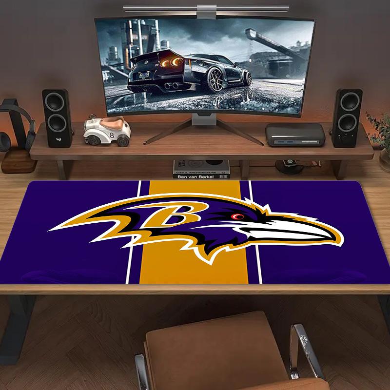 Baltimore Ravens Print Cushion Non-slip Laptop Tablet Big Mousepad XXL Mat Mini PC Playmat With Lock edge