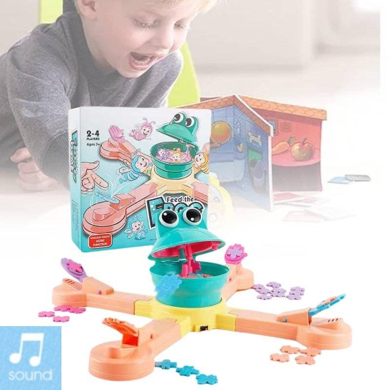 Colorful Electric Frog Adventure Game For Fun Interactive Dinosaur Feeding Play