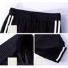 Slim Striped Splicing Micro Pants High Waist Casual Flare Pants for Women