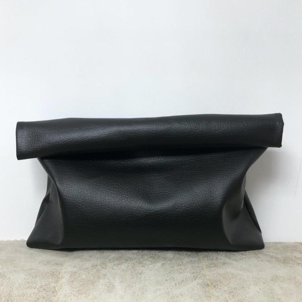 Large Capacity Clutch Bag Zipper Banquet Bag Elegant PU Handbag Work