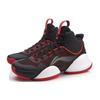 Li Ning Power 5 Rutschfest Leicht Nicht rutschend Leicht Mittelhoch Basketballschuhe Herren Schwarz Rot ABAN045-4