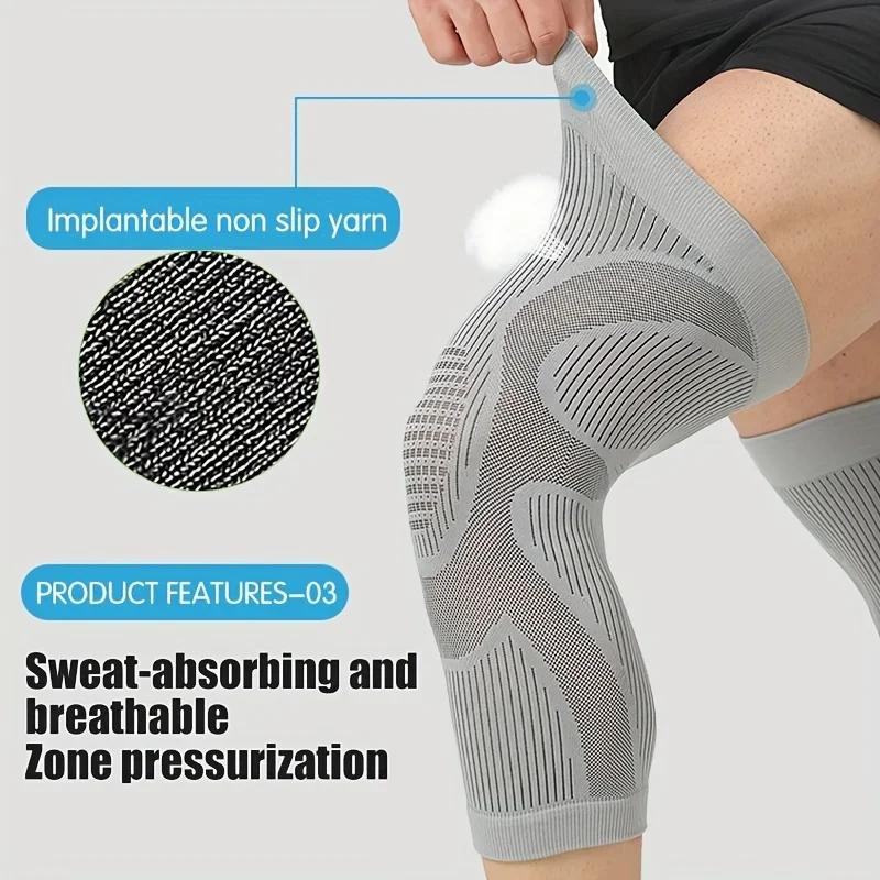 1 Pair Ultra Thin Knee Sleeve,Breathable Knee Support,Thin Compression Sleeve For Sports/Dance,Non-Slip Design