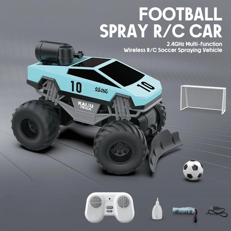 

Rc Car 1/24 Football Battle Games with Light Spray Remote Control Car 2.4G Off Road Electric Vehicle Toys for Boys Gift синий