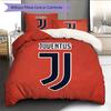 Set Copripiumino Trapuntato Juve Federa Federe Decorazione Casa Regalo di Compleanno (1 * copripiumino + 2 * federa, senza nucleo)