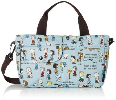 Mini Tote Bag In Bag 6029 Snoopy Eco Bag for Bus Stop Blue [Sifre] 2-way Women,