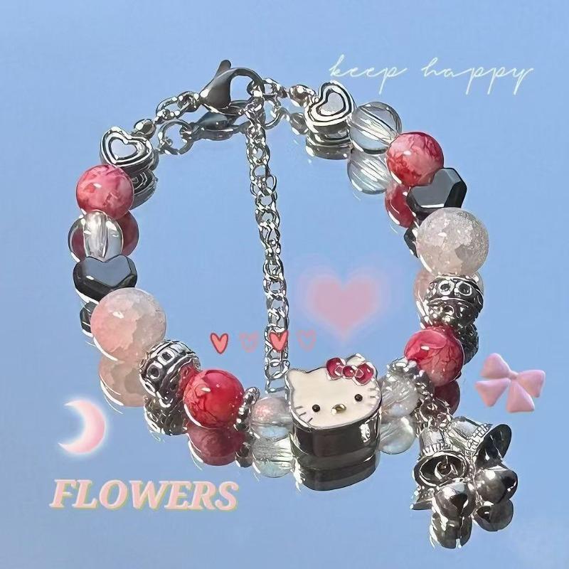 

KT cat bell bracelet female niche design high-value cartoon hand jewelry for girlfriends
