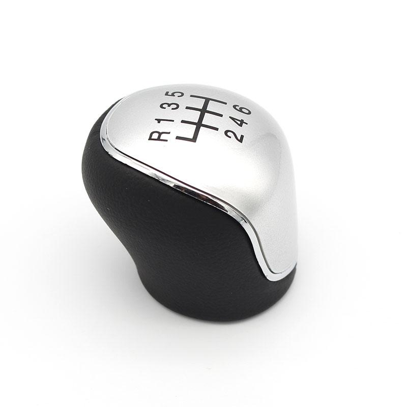 5/6 Car Leather Gear Shift Knob for Ford S-Max C-Max Kuga Galaxy Mondeo 4 Mk4 Transit Tourneo Connect Focus Auto Accessories
