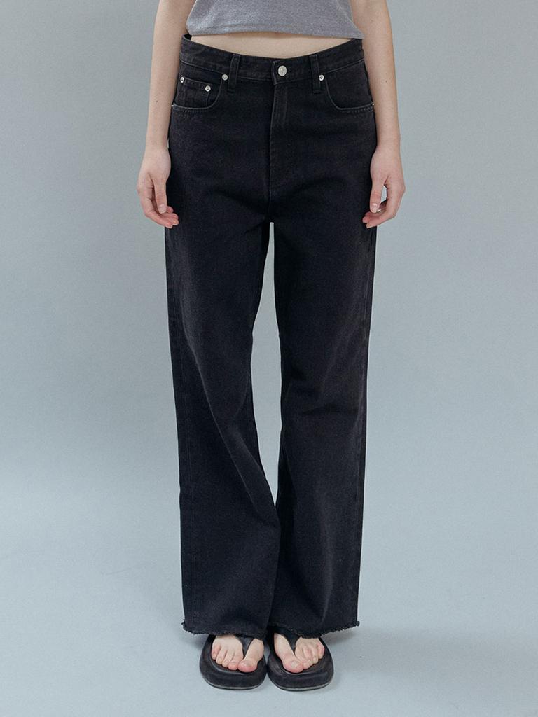 Heatherment 015 Ever Semi-Wide Denim (Black)