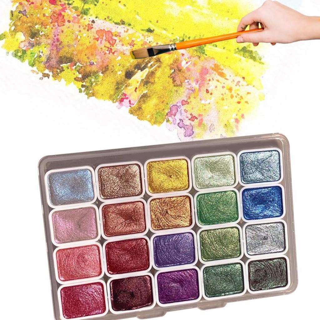20 Colors Watercolor Painting Set, 2026 New Mini Forestry Shifting Watercolor Painting Set, Crafts Painting Supplies, Drawing Christmas Gifts