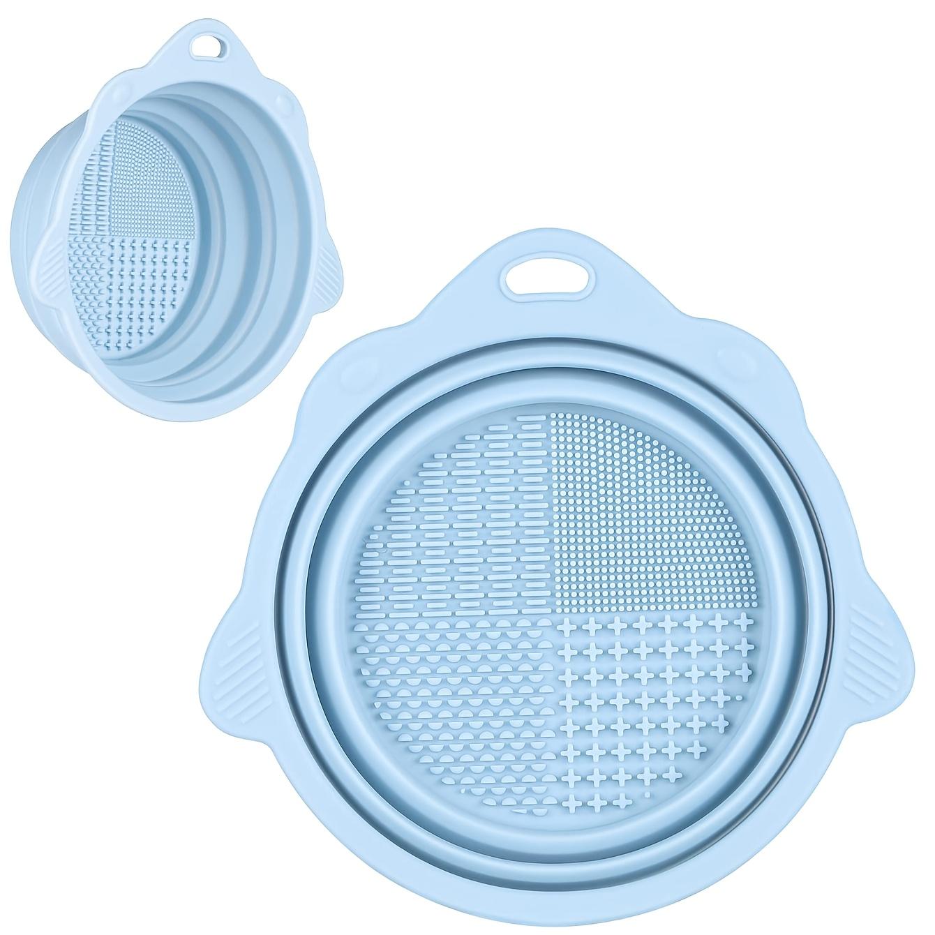 

Folding Cosmetic Brushtool Cleaning Bowl, Silicone Portable Cosmetic Cleaning Tool Suitable For All Sizes Beauty Makeup Brush Set