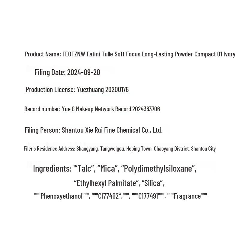 Feotznw Oil Control Setting Pressed Powder