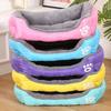 Rectangle Fluffy Dog Bed Washable Plush Pet Bed with Bolster Neck Support Comfy Warm Puppy Bed for Indoor Cats Small Medium Dogs