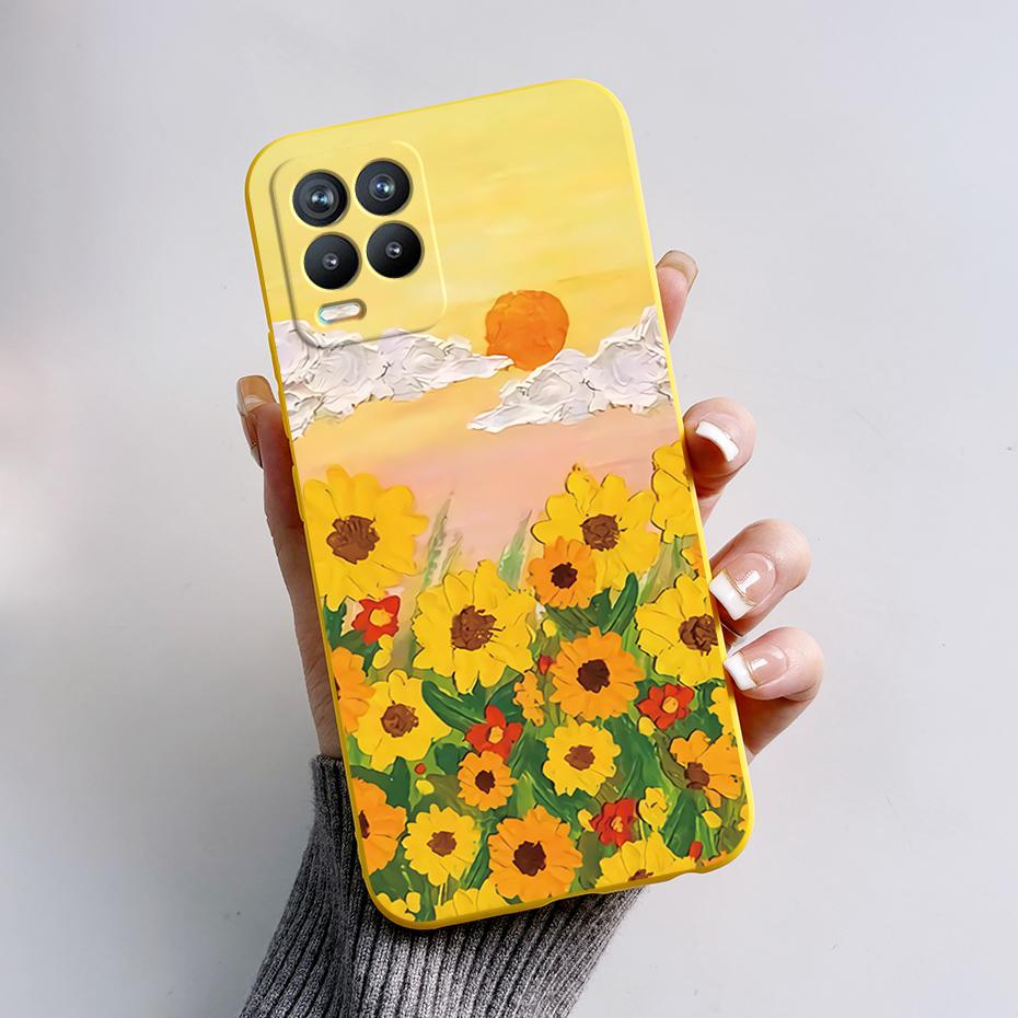 For Realme 8 Case Bear Cartoons Cat Cute Cover Coques For Realme 8 Pro Phone Cases Cover Realme8 5G Realme 8i Fundas Soft Capa
