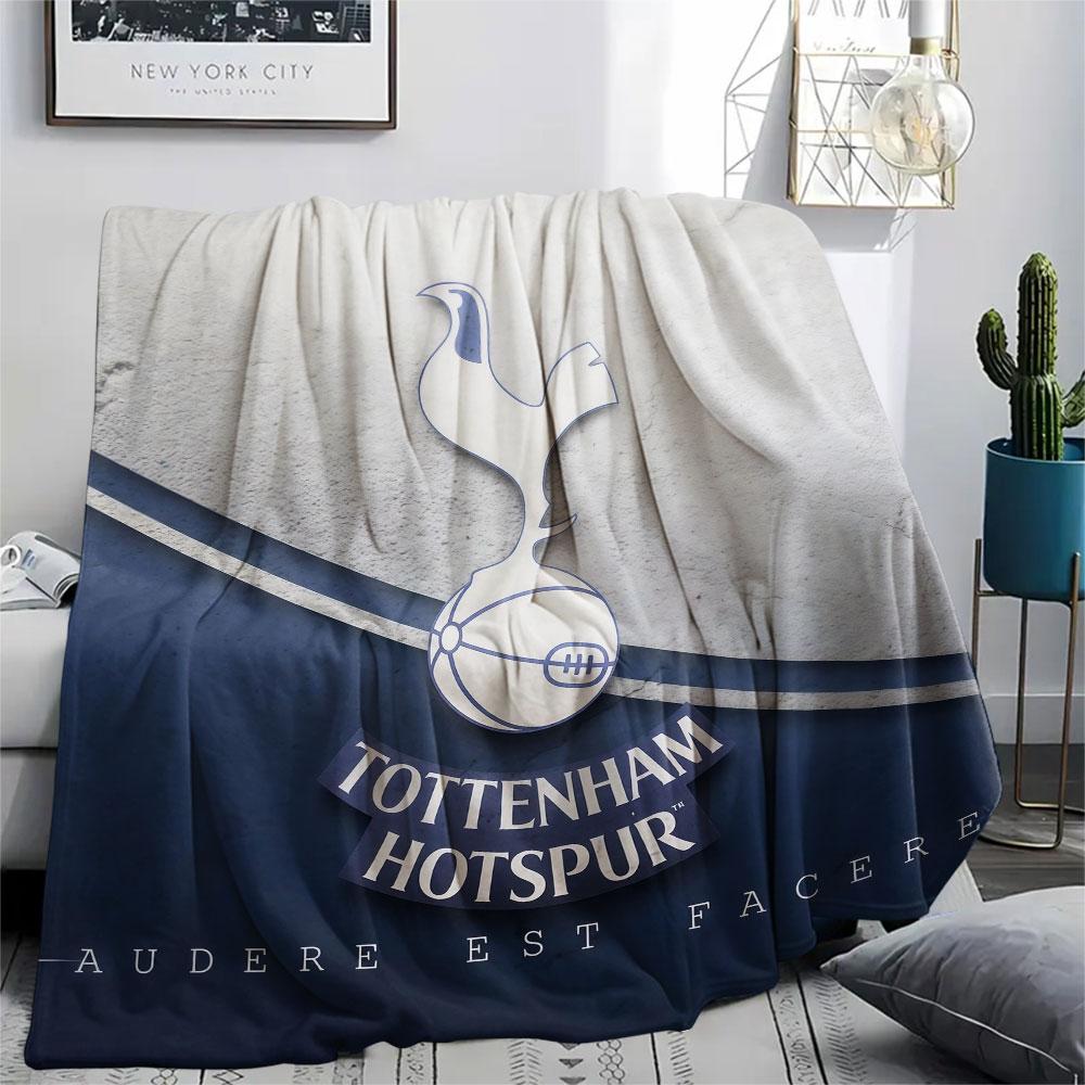Spurs Aufdruck Flanelldecke, weicher Überwurf für Schlafzimmer Sofa, waschbar, Fanartikel, tolles Geschenk.