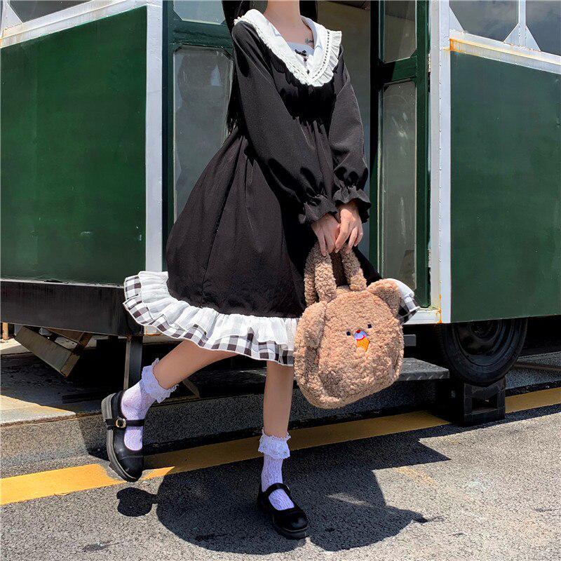 Buy Japanese Lolita Style Autumn Spring Women Princess Dress ...