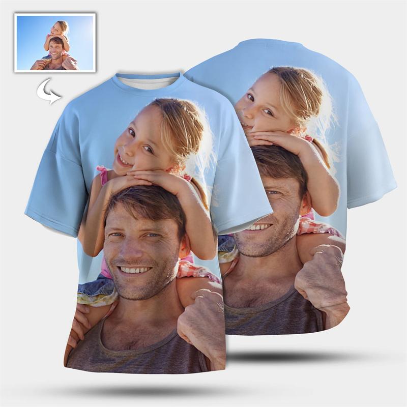 

Personalized 3d Printing T-shirt Custom Photo Short-sleeved Tees Men Women DIY T Shirts Spring Summer Children T Shirt Gift S
