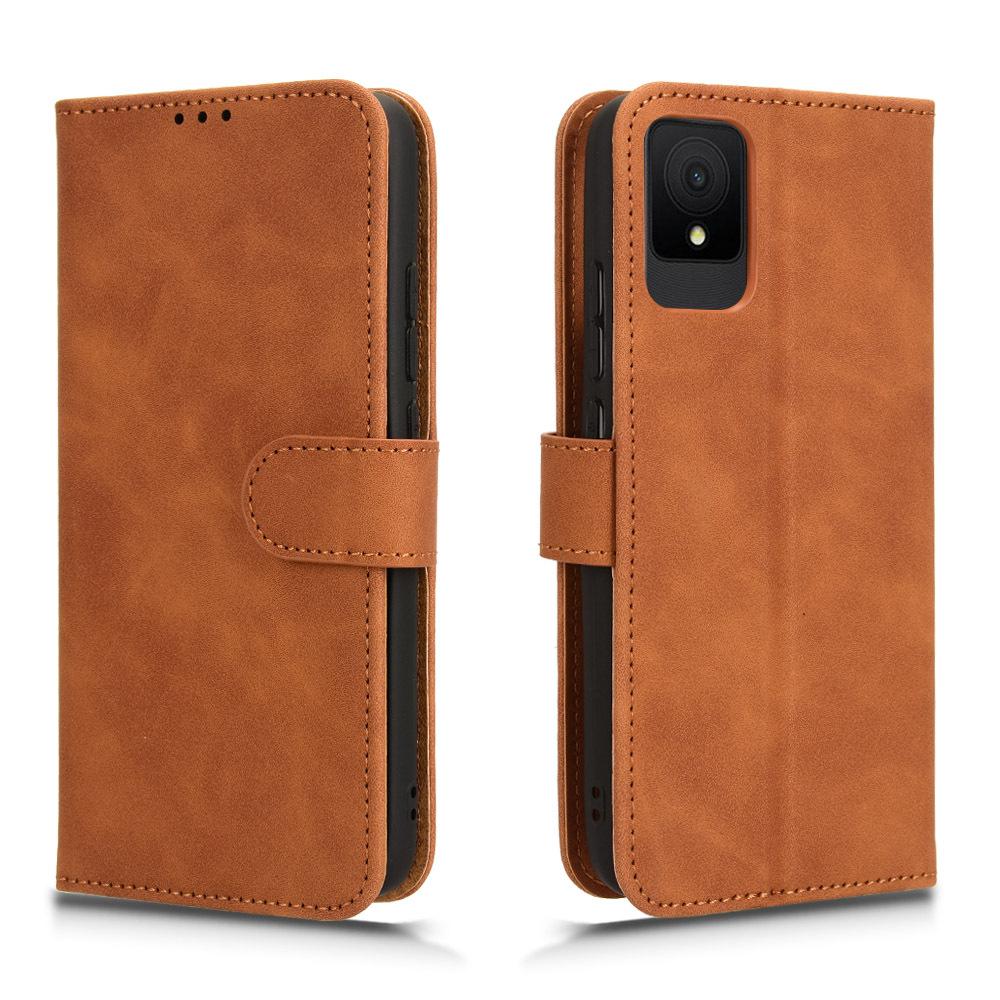 TCL 502 Wallet Card Slot Holder: Business Flip Leather Phone Case