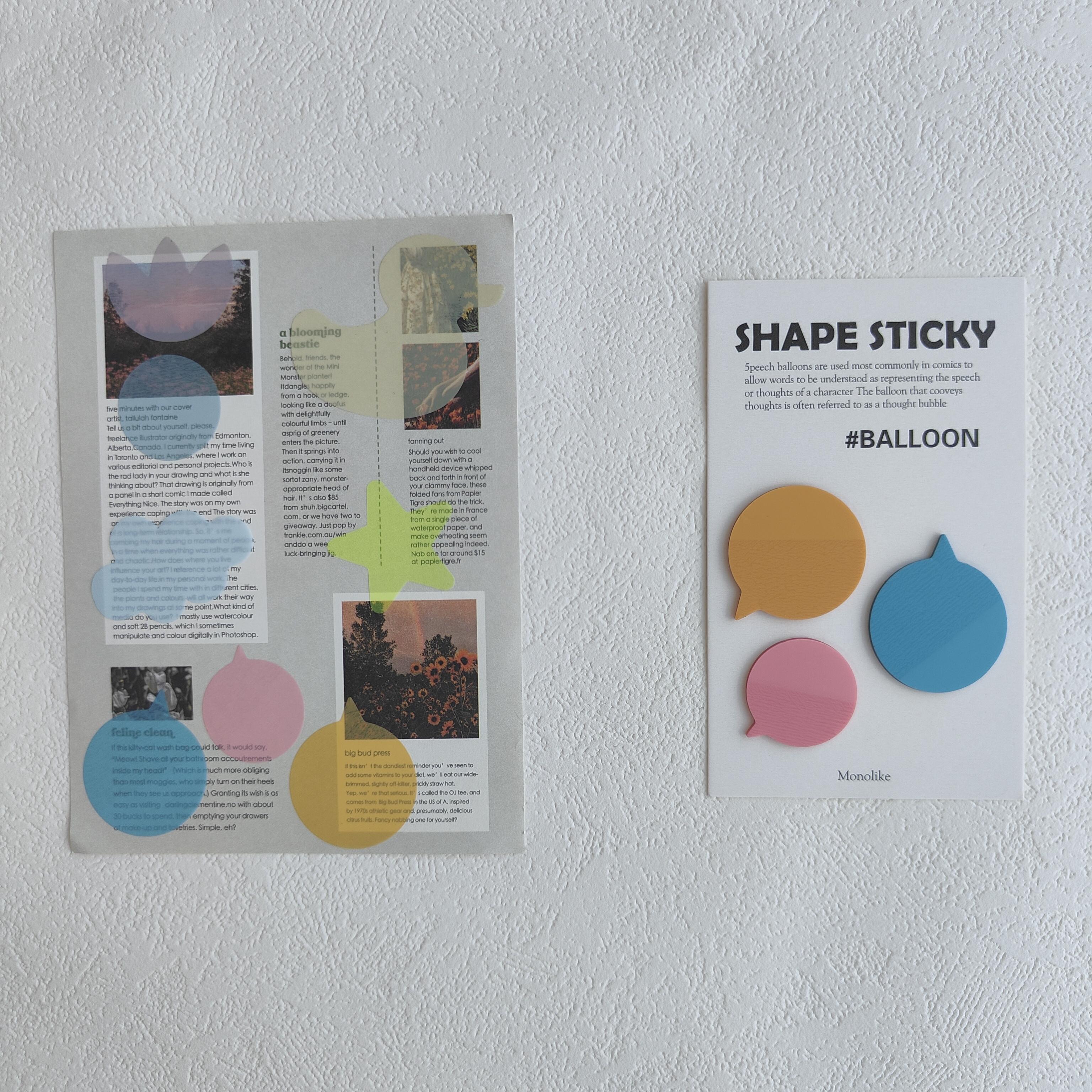 

KindFuny Transparent Sticky Notes Self-Adhesive BookMarkers Annotation Reading Book Clear Tab Kawaii Cute Stationery