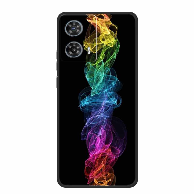 Phone Case For Motorola Edge 50 Fusion Back Cover Case Black Silicone Soft Coque For Moto Edge 50 Fusion Case 6.7" Funda Shell