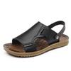 Sandals men's new men's shoes summer wear cool slippers men's soft-faced beef tendon soles beach shoes