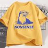 Otter Nonsense T-Shirt Funny Sea Otters Meme Tee Vintage Y2K Animal Humor Graphic T Shirts Women  Short Sleeve Tees