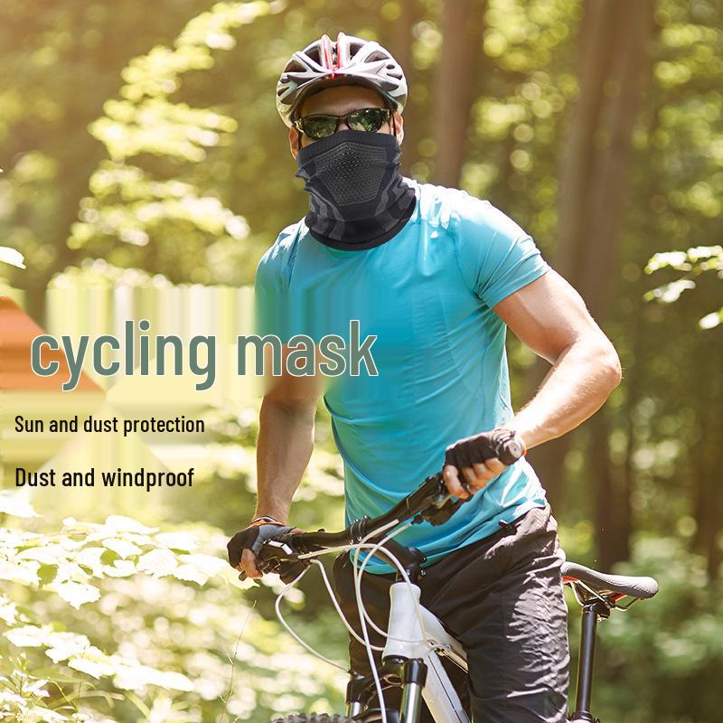 Windproof Knitted Cycling Neck Gaiter: Warm Ski Mask with Ear Protection
