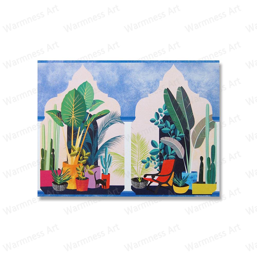 House Plants Painting Botanical Art Posters Wall Art Canvas Prints Vegetable Wall Pictures for Living Room Bathroom Home Decor No Frame