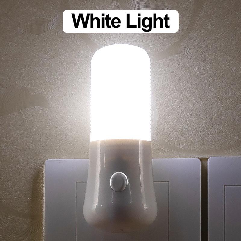 Veilleuses LED à prise UE/US, interrupteur à bouton-poussoir, lampe de chevet pour chambre de bébé, couloir, décoration d'intérieur, prise murale