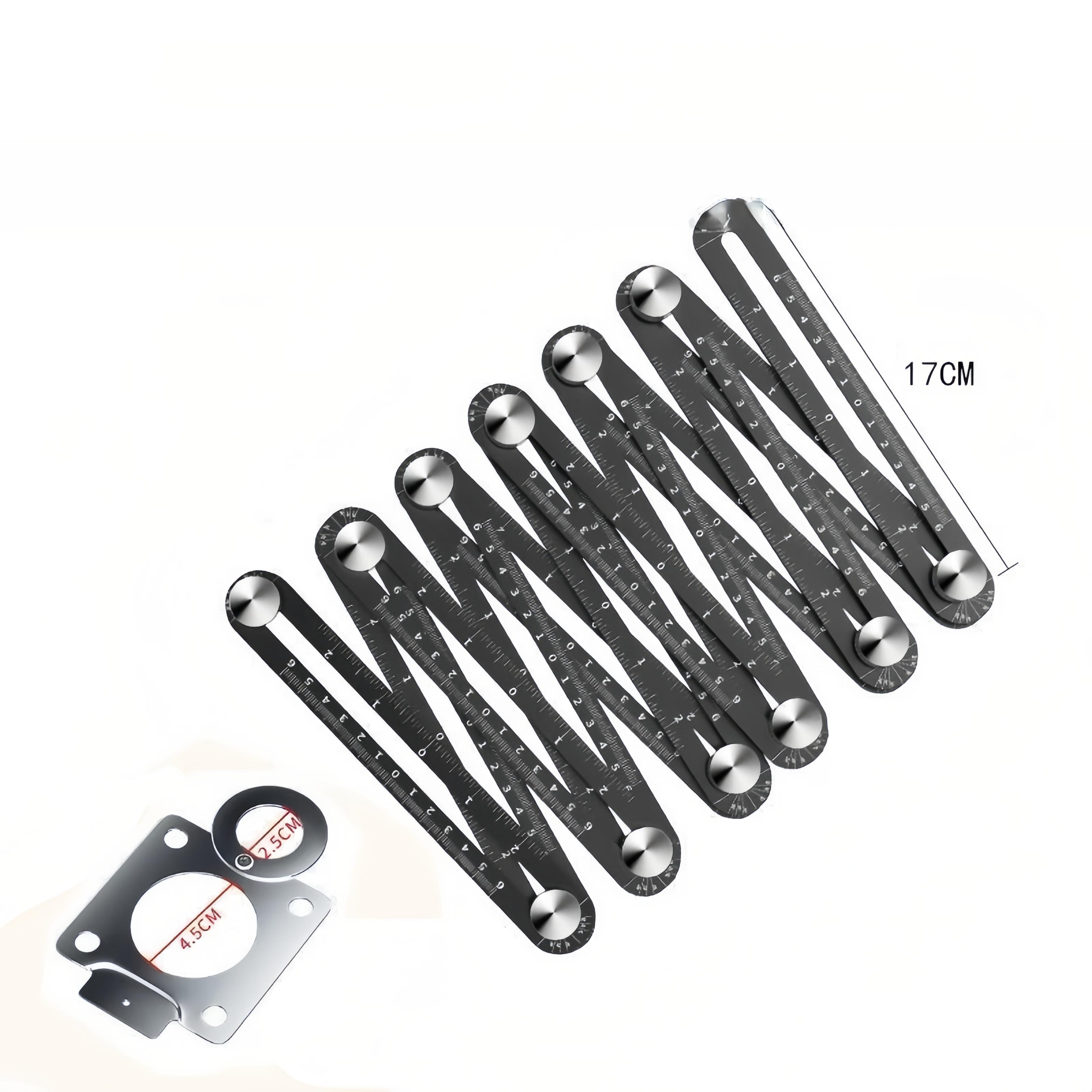 

Алюминиевый сплав Уровень для плитки Шестисекционная линейка Позиционер для отверстий Многофункциональная универсальная складная линейка Уровень для кладки стен Кирпичный уровень с карданом