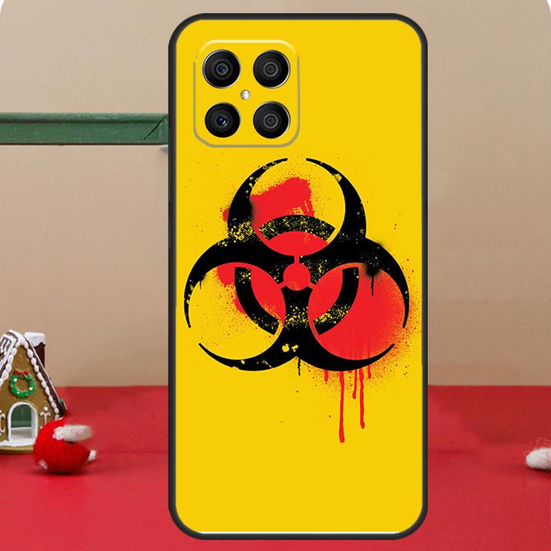 Biohazard Symbol Logo Case For Honor Magic 6 7 8 Pro Honor 400 200 70 90 Lite X8c X8b X9a X9b X9c X9d Win RT Cover