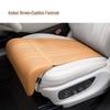 Premium Nappa Leather Car Seat Leg Rest Extension Cushion - Breathable Driver & Passenger Support