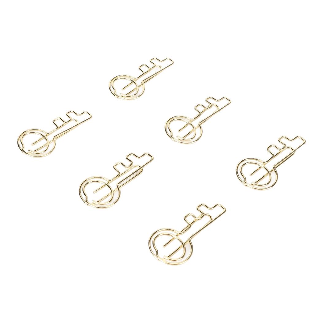 40PCS Paper Clip Unique Key Shape Portable Reusable Cute Appearance Desk Accessories for Office Clas