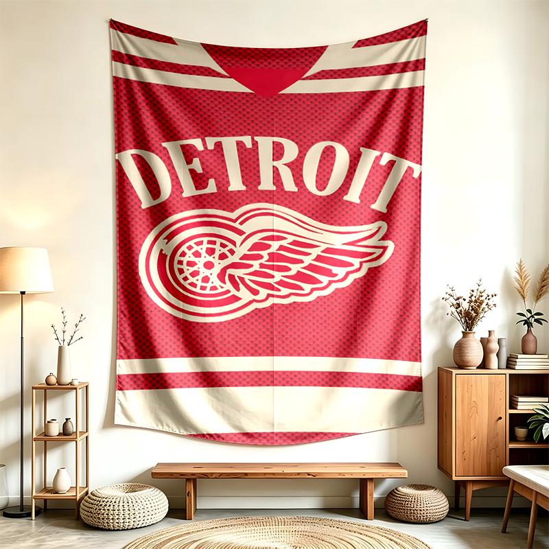 Detroit Red Wings (14) Tapestry Suitable For Decorating Homes Dorms And Bedrooms Soft To The Touch And A Perfect Gift For Friends And Family