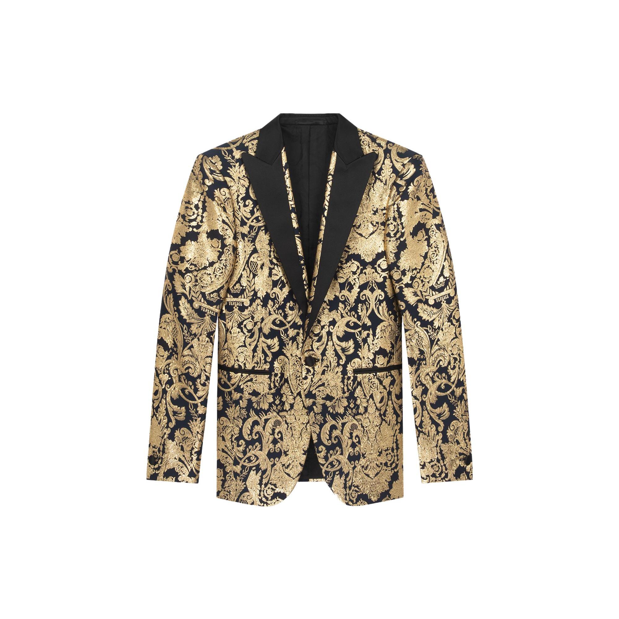 VERSACE Business Suit Coat Men`s Gold