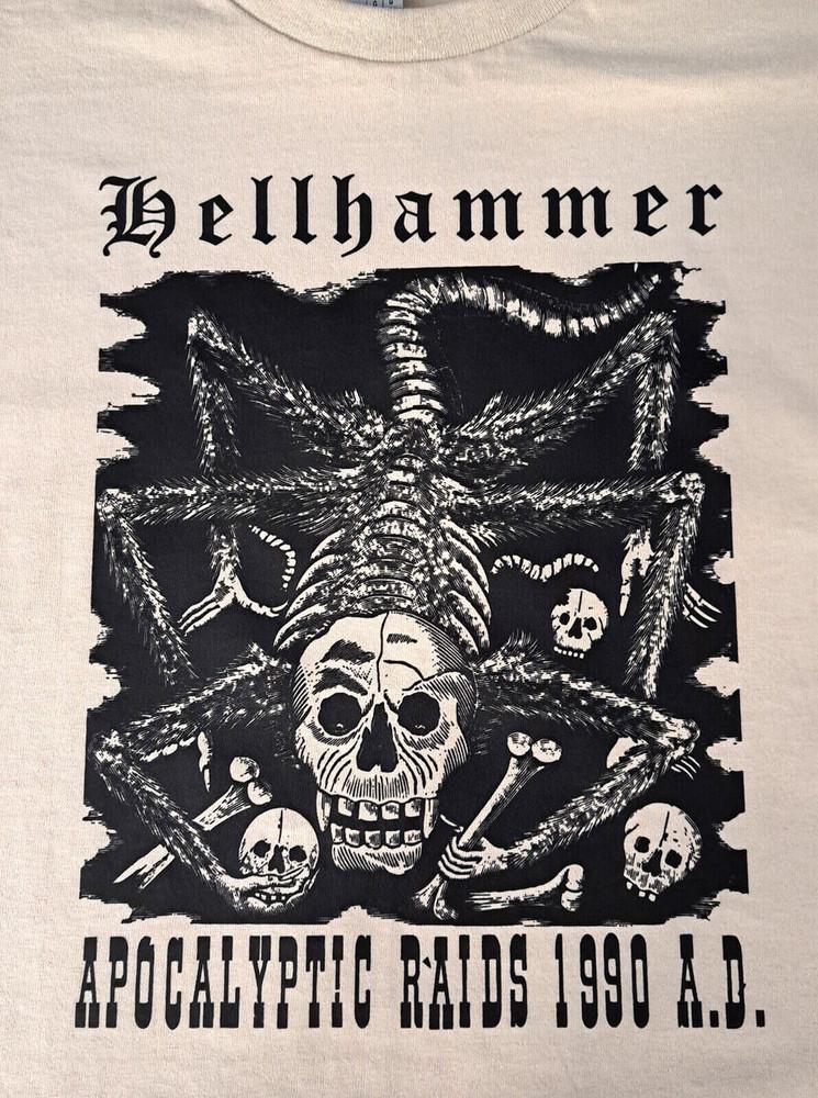 Hellhammer Band Apocalyptic Raids Album 100% Cotton Adult T Shirt SB170 Unisex T-Shirt L