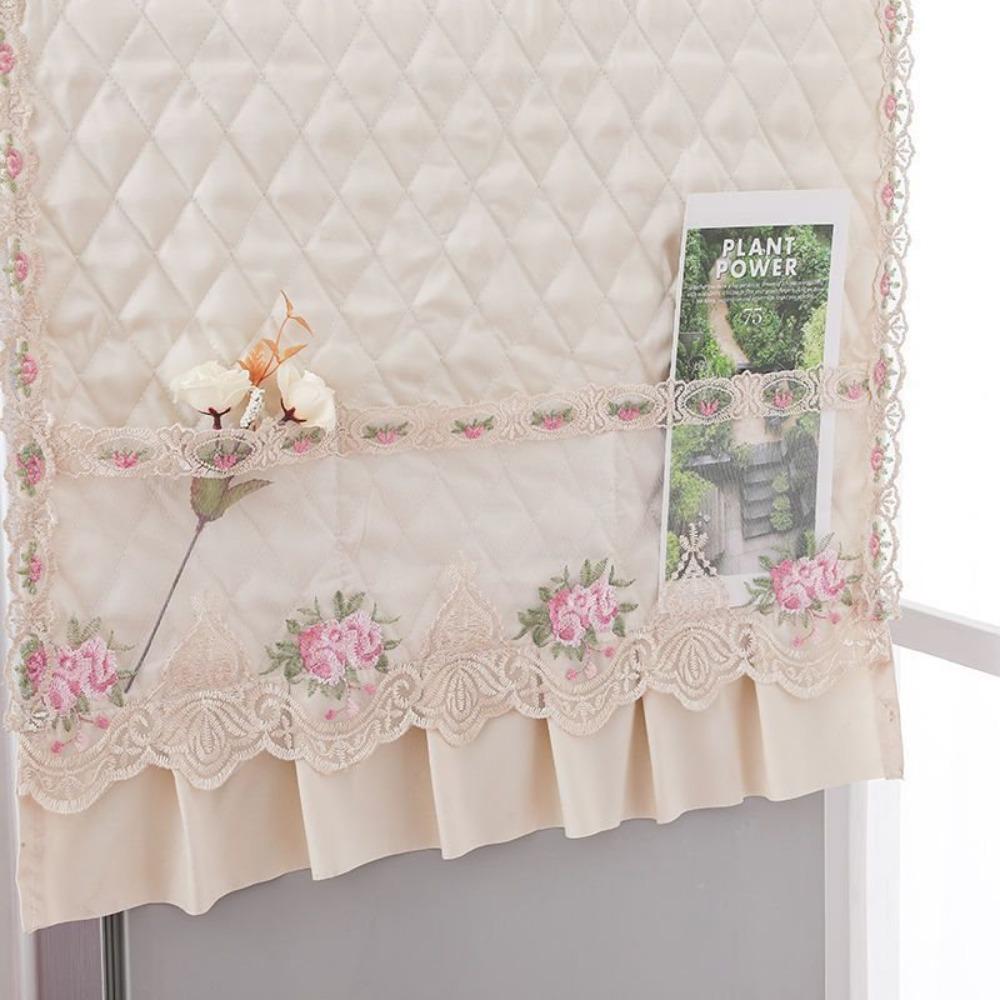 Lace Pockets Refrigerator Dust Covers polyester cotton Microwave Oven Dust Protector  kitchen